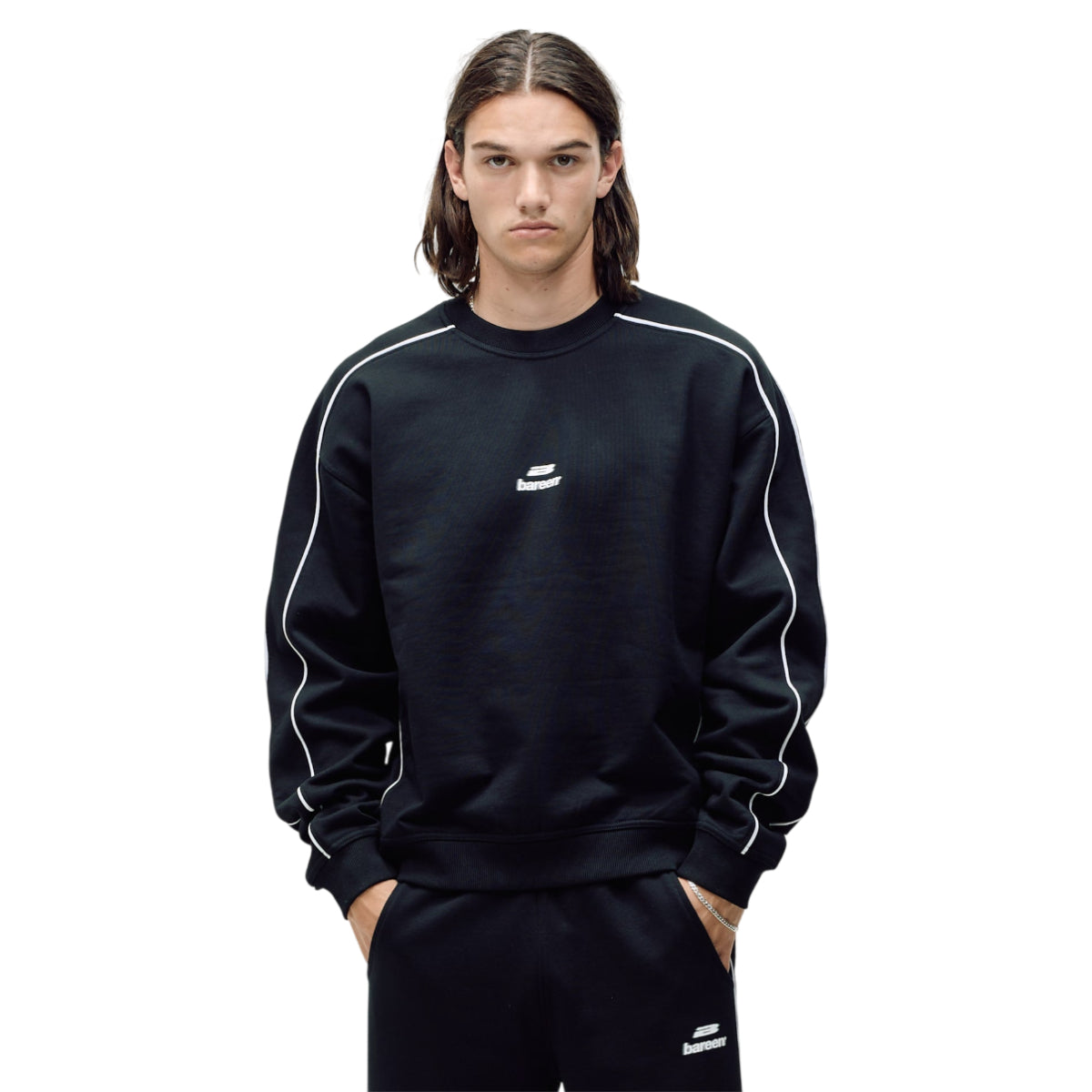 Logo oversized crewneck