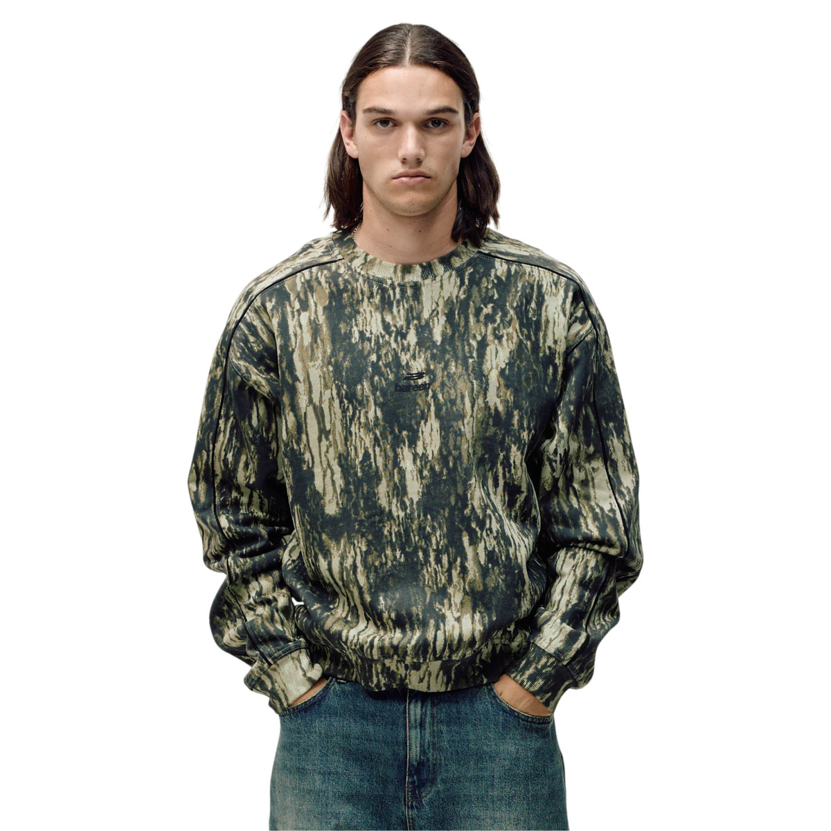 Logo oversized crewneck