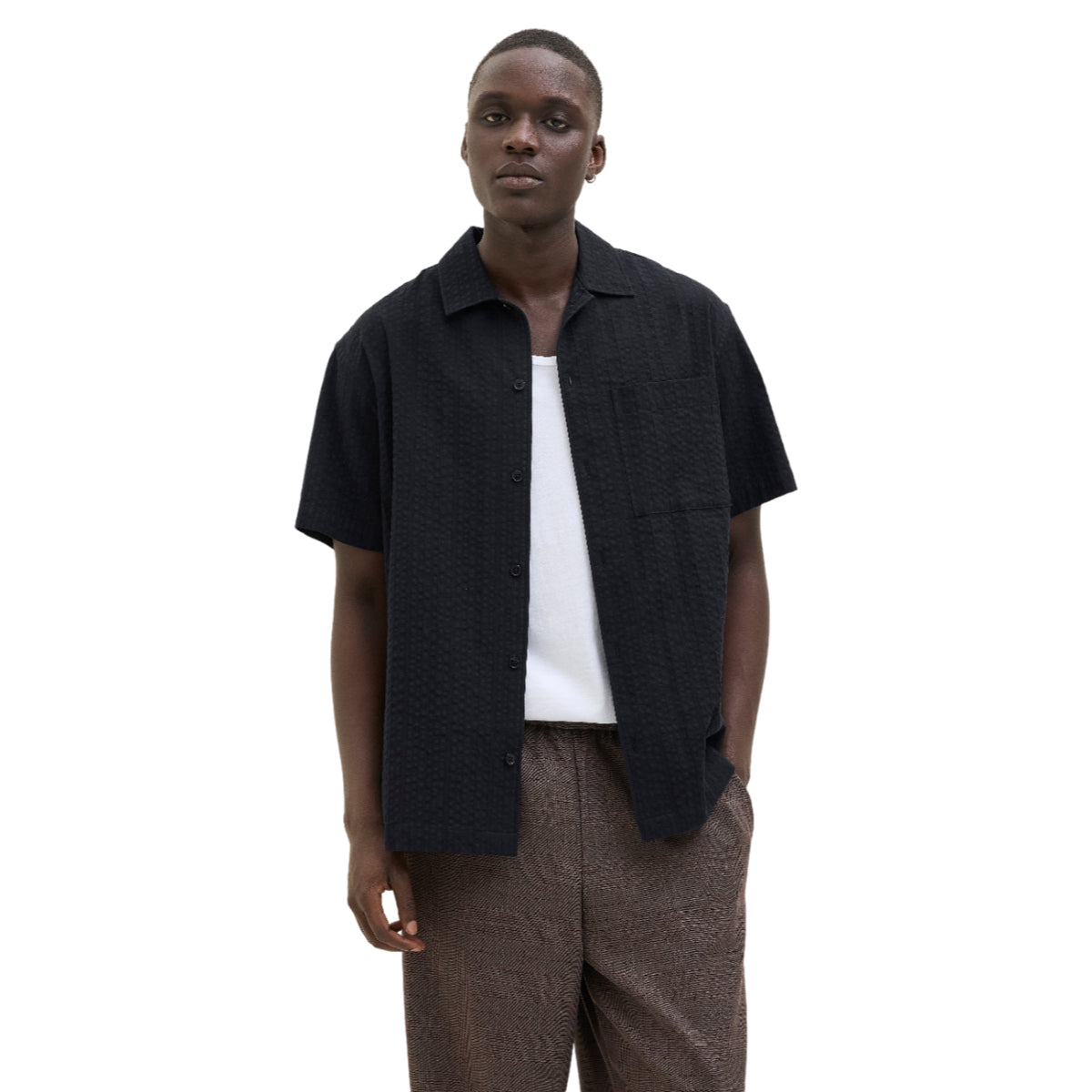 Jprcceaston seersucker shirt