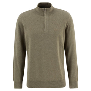 Cotton half zip