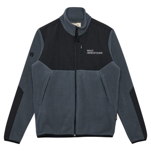 Blocked zip fleece