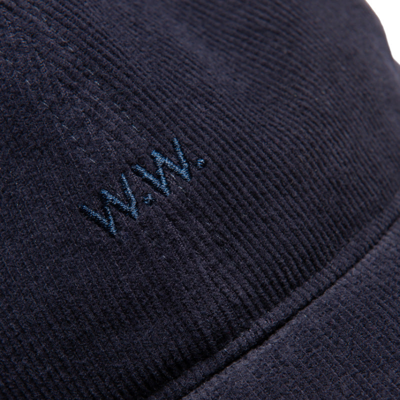Low profile corduroy cap