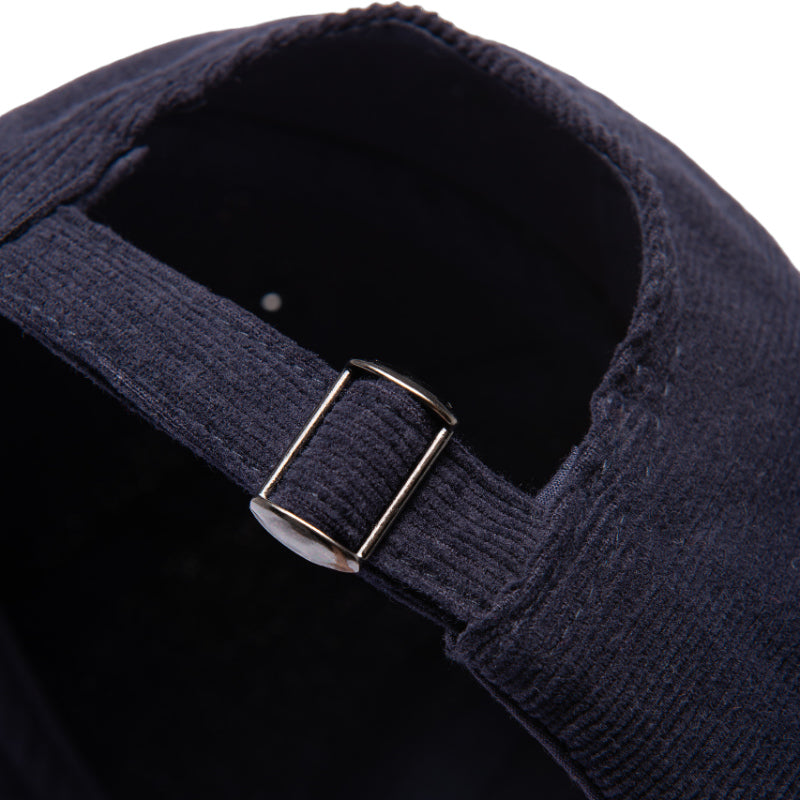 Low profile corduroy cap