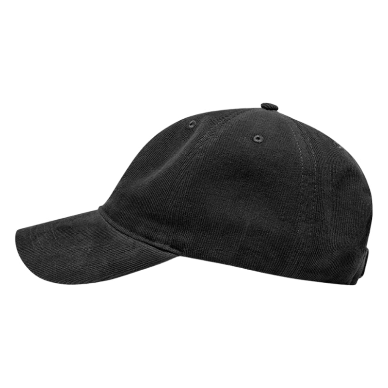 Low profile corduroy cap
