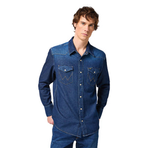 Wrangler denim skjorte