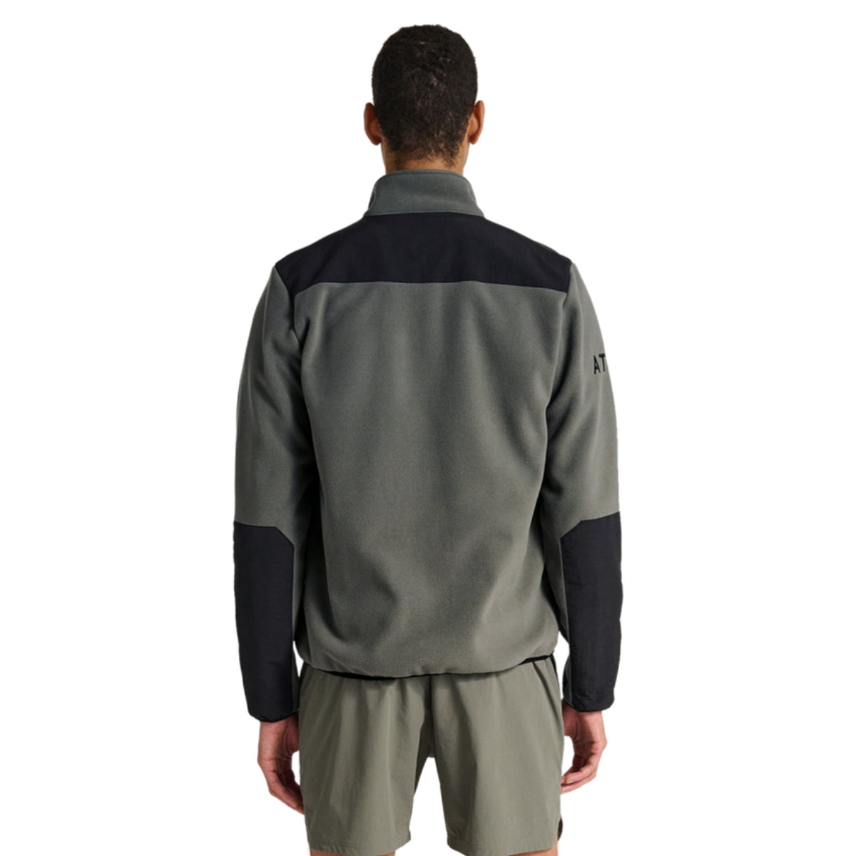 Blocked zip fleece