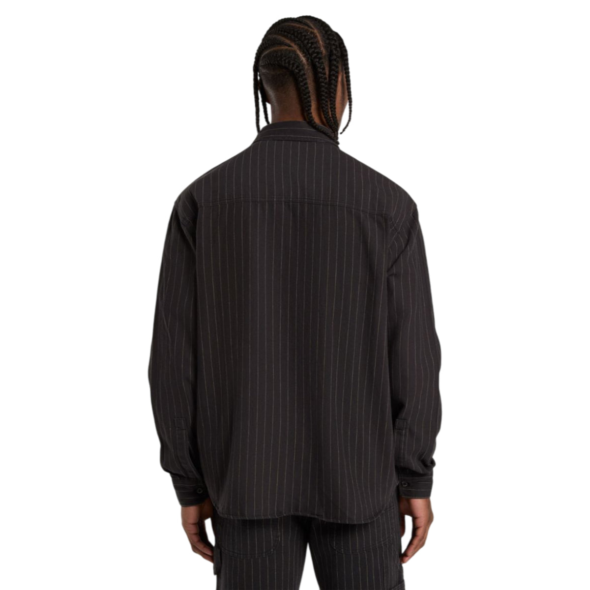 Service stripe shirt ls black