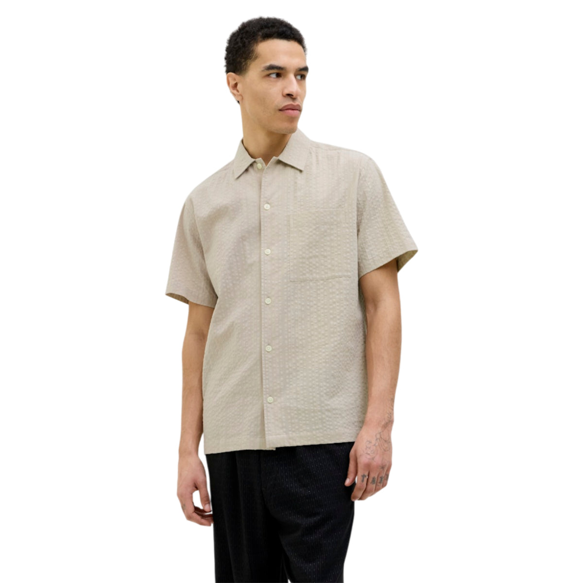 Jprcceaston seersucker shirt