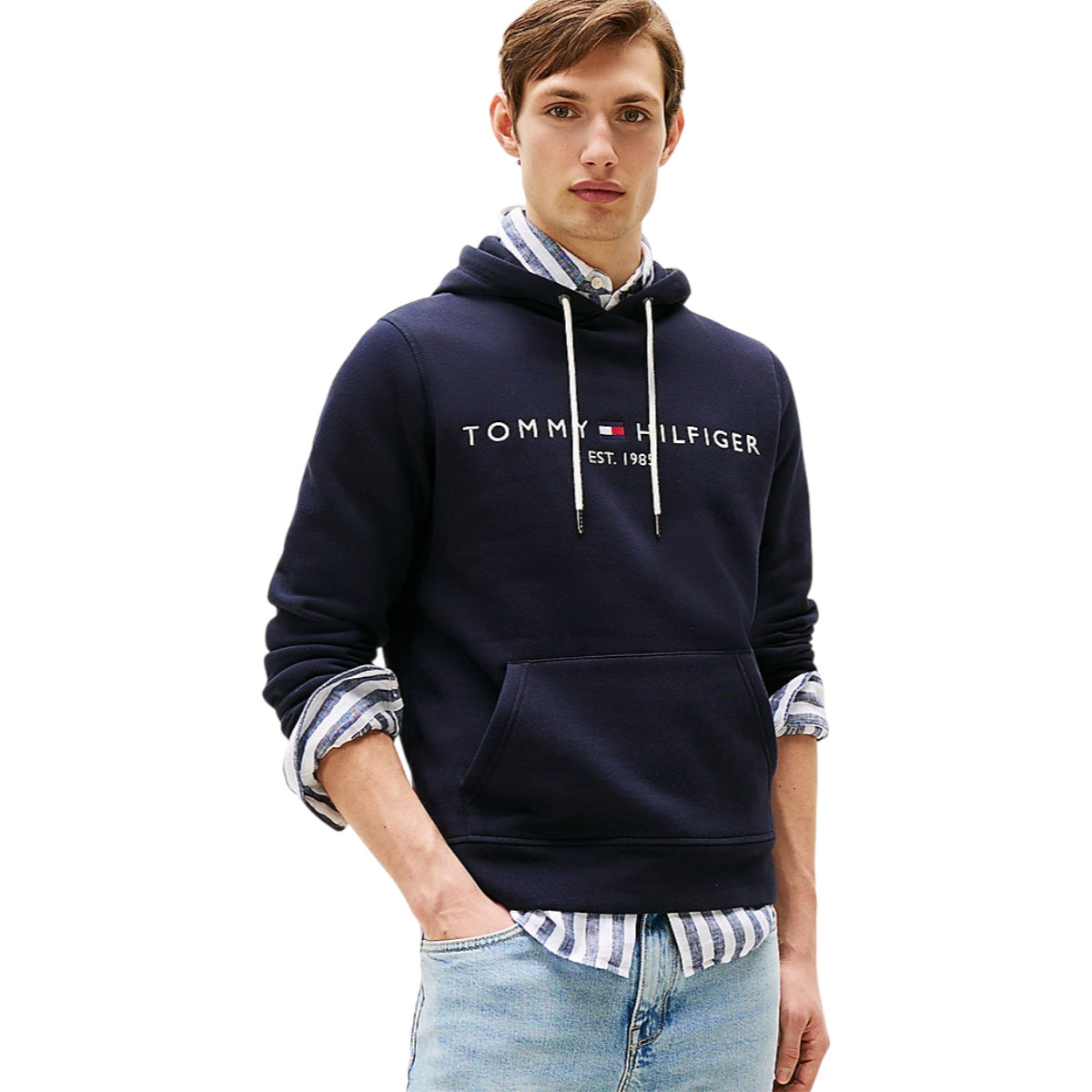 Core tommy logo hood