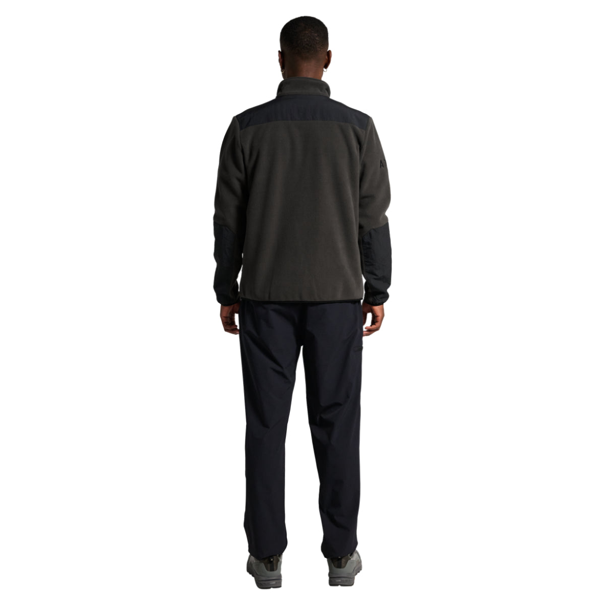 Blocked zip fleece