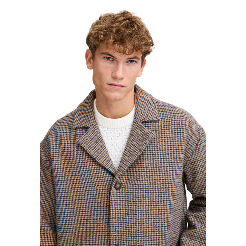 CLAES houndstooth coat