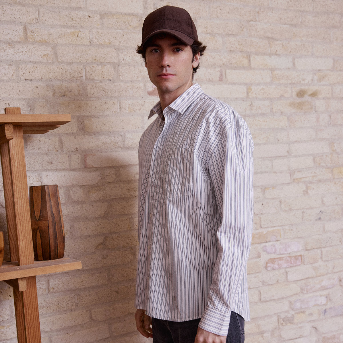 Kund thin striped shirt