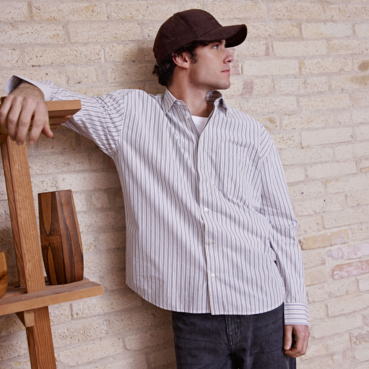 Kund thin striped shirt