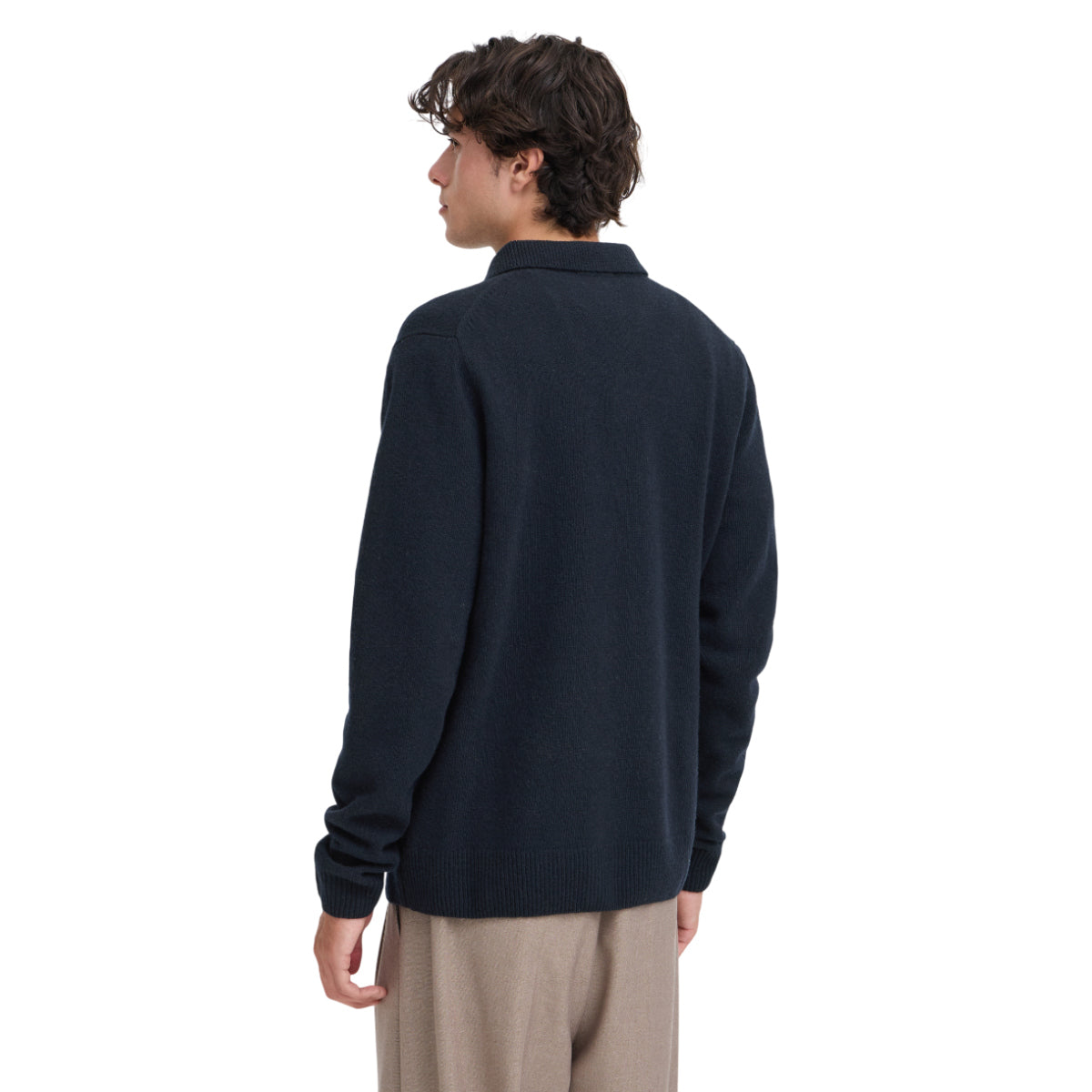 Rio lambswool polo cardigan