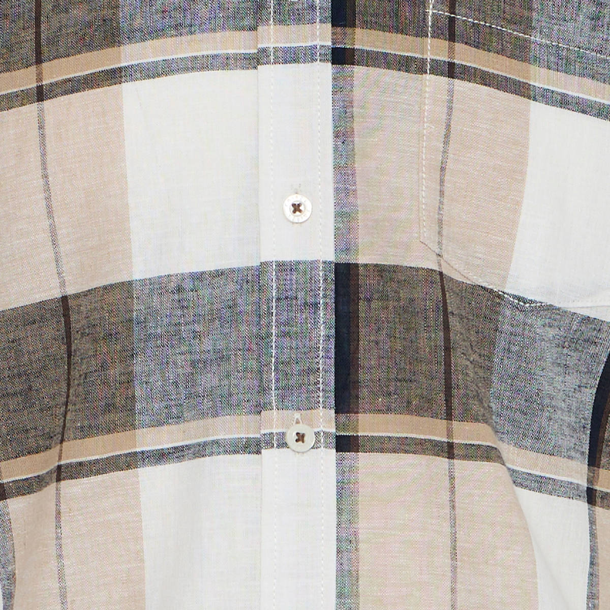Scoot linen check SS shirt