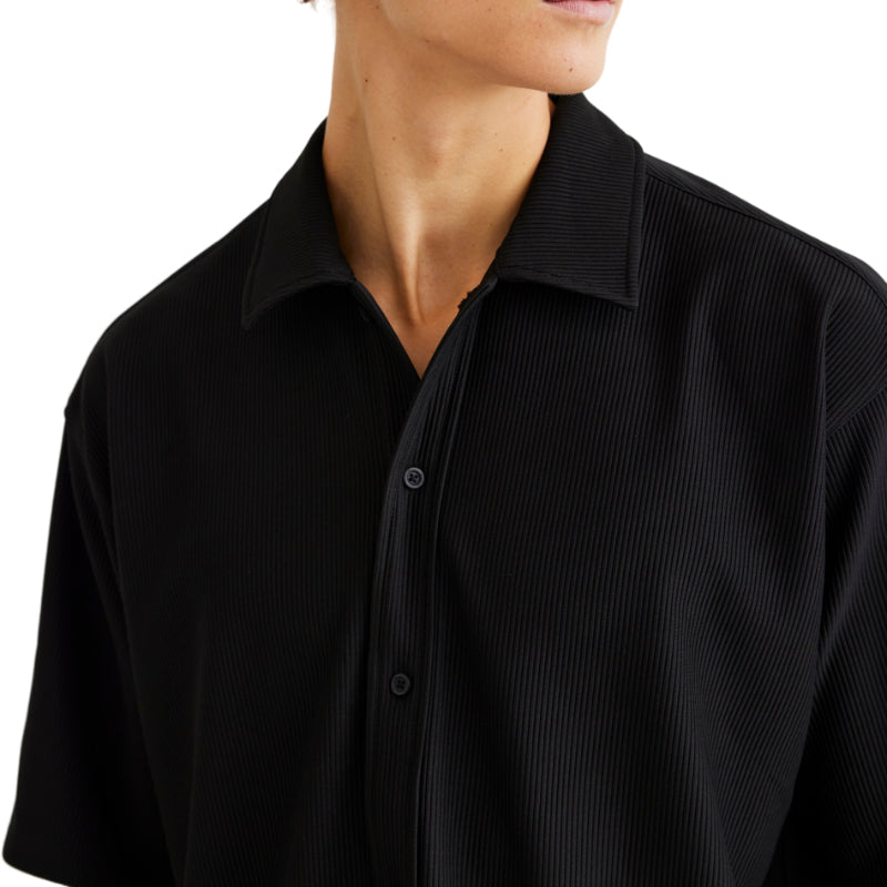 Woodbird WBBanks plisse shirt