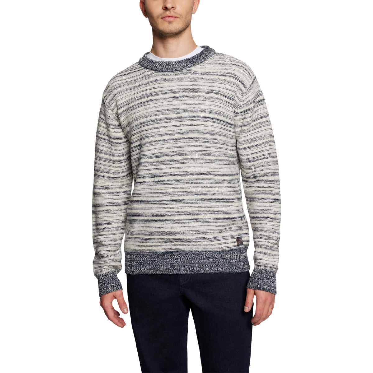 Usher reversed striped knit