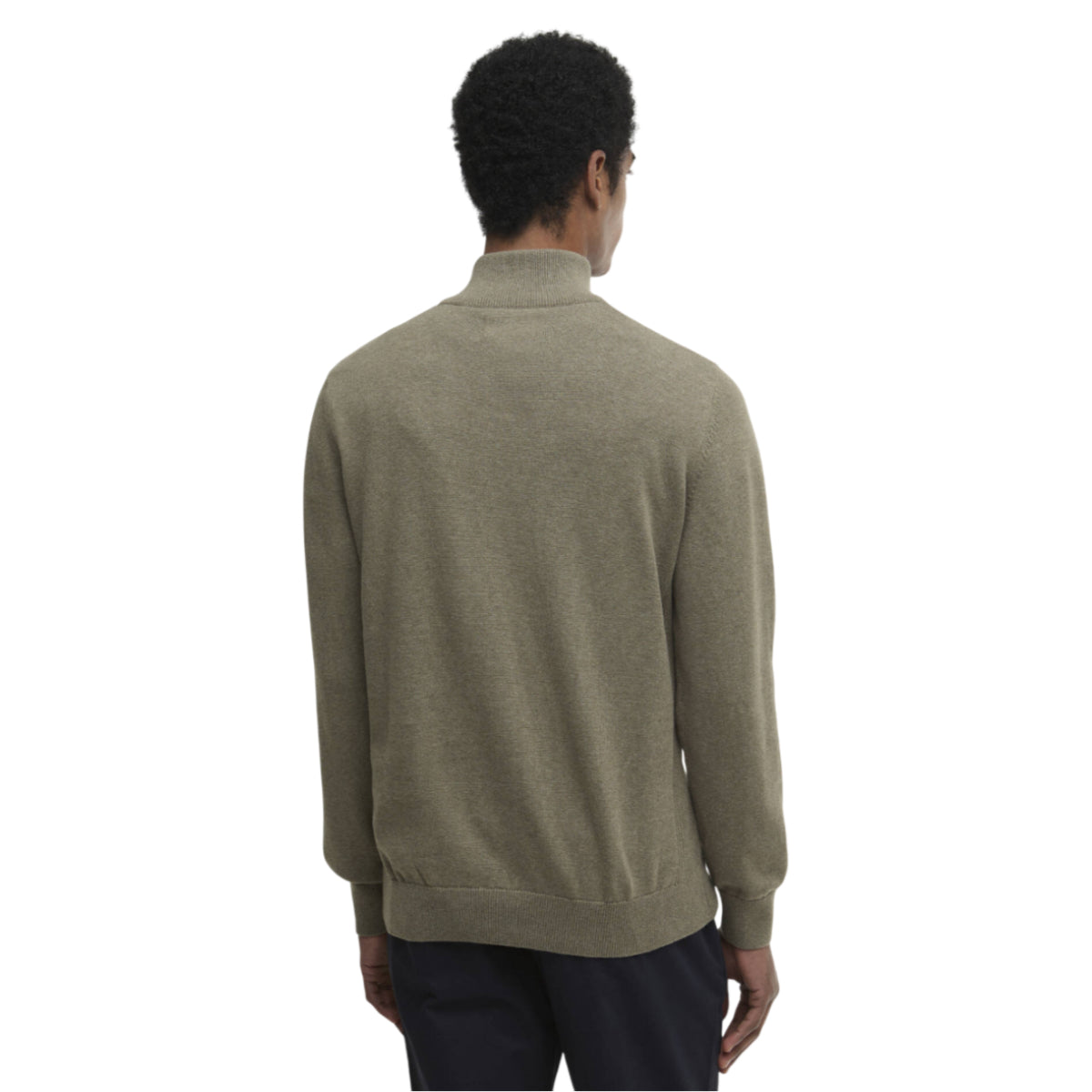Cotton half zip