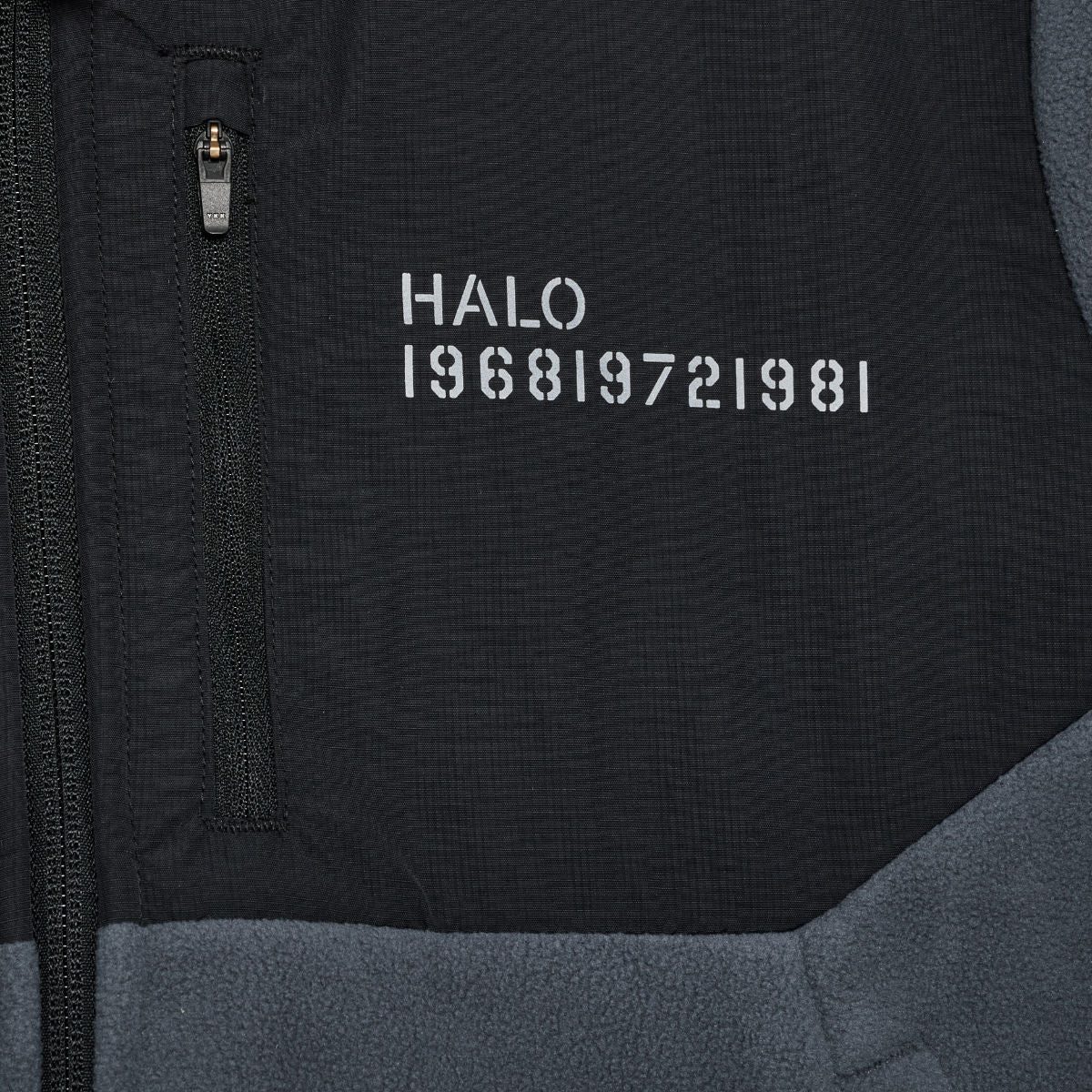 Blocked zip fleece