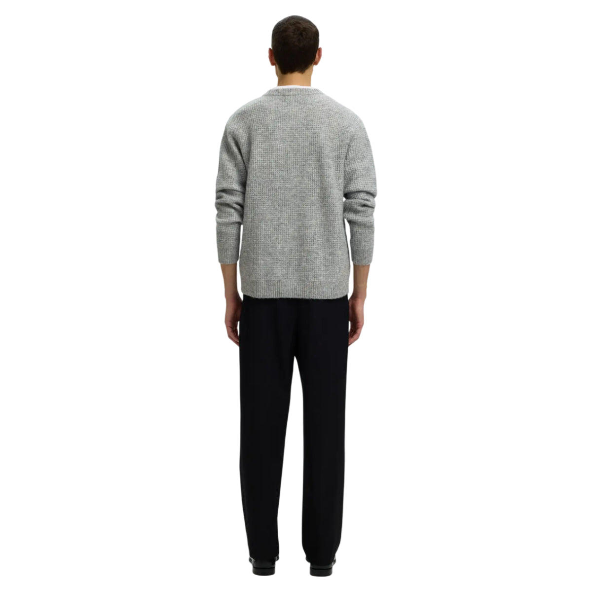 Rai knit waffle crew neck