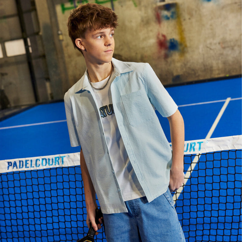 Structured shirt s/s