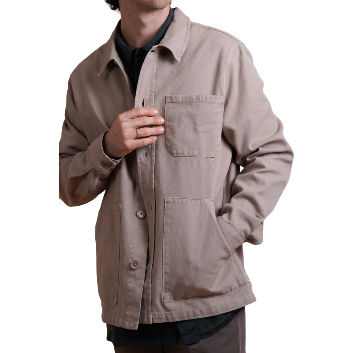 Twill men`s overshirt