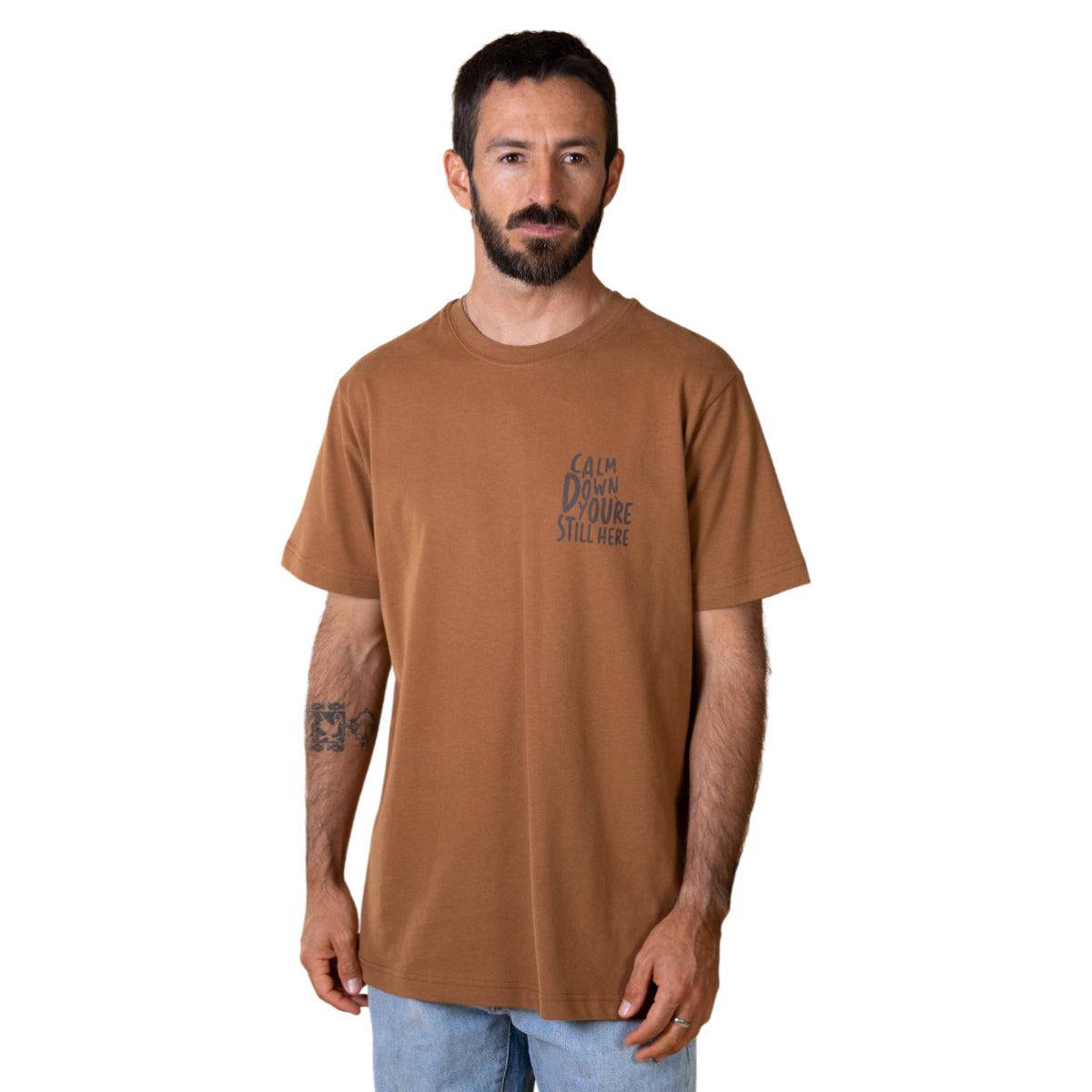 Calm down ch men's brushed t-shirt