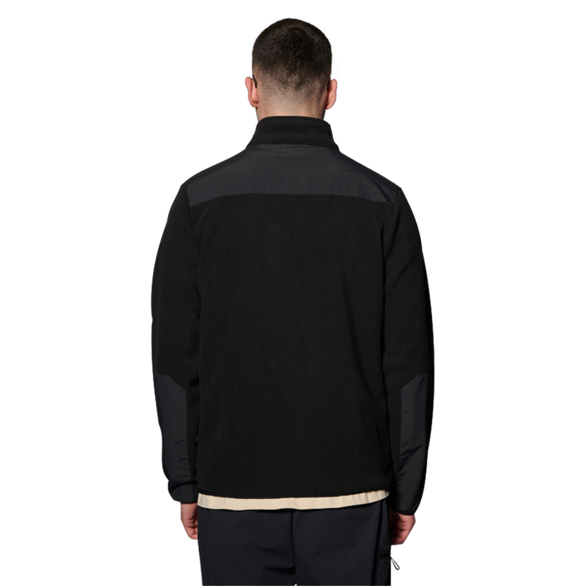 Blocked zip fleece