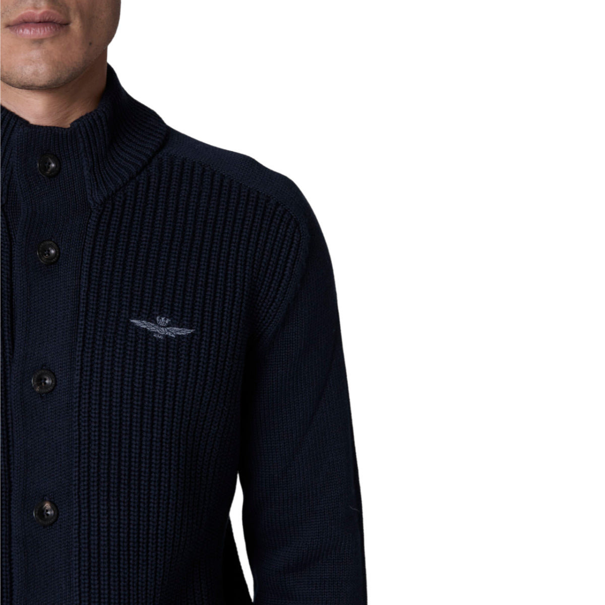 Aeronautica militare Ribbed Cardigan