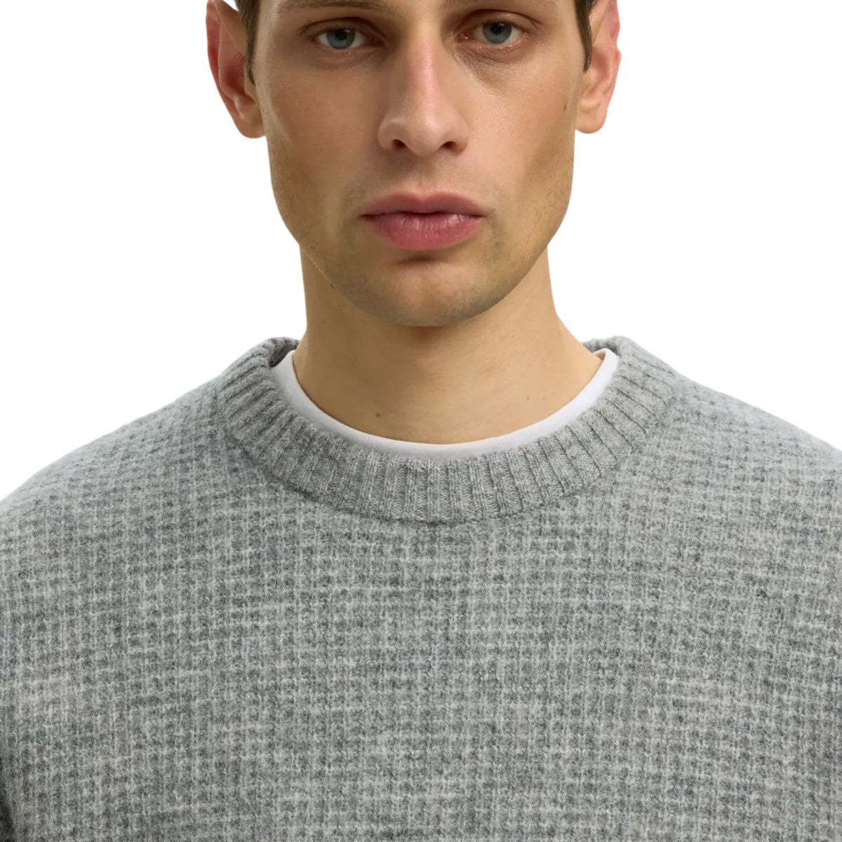 Rai knit waffle crew neck