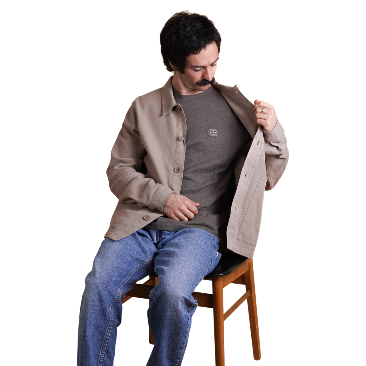 Twill men`s overshirt