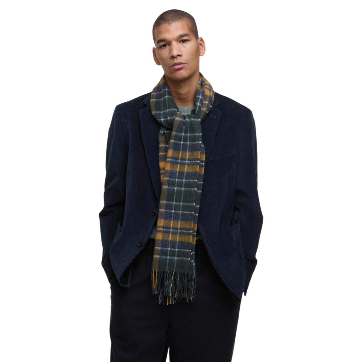 New check tartan scarf