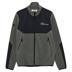 Blocked zip fleece