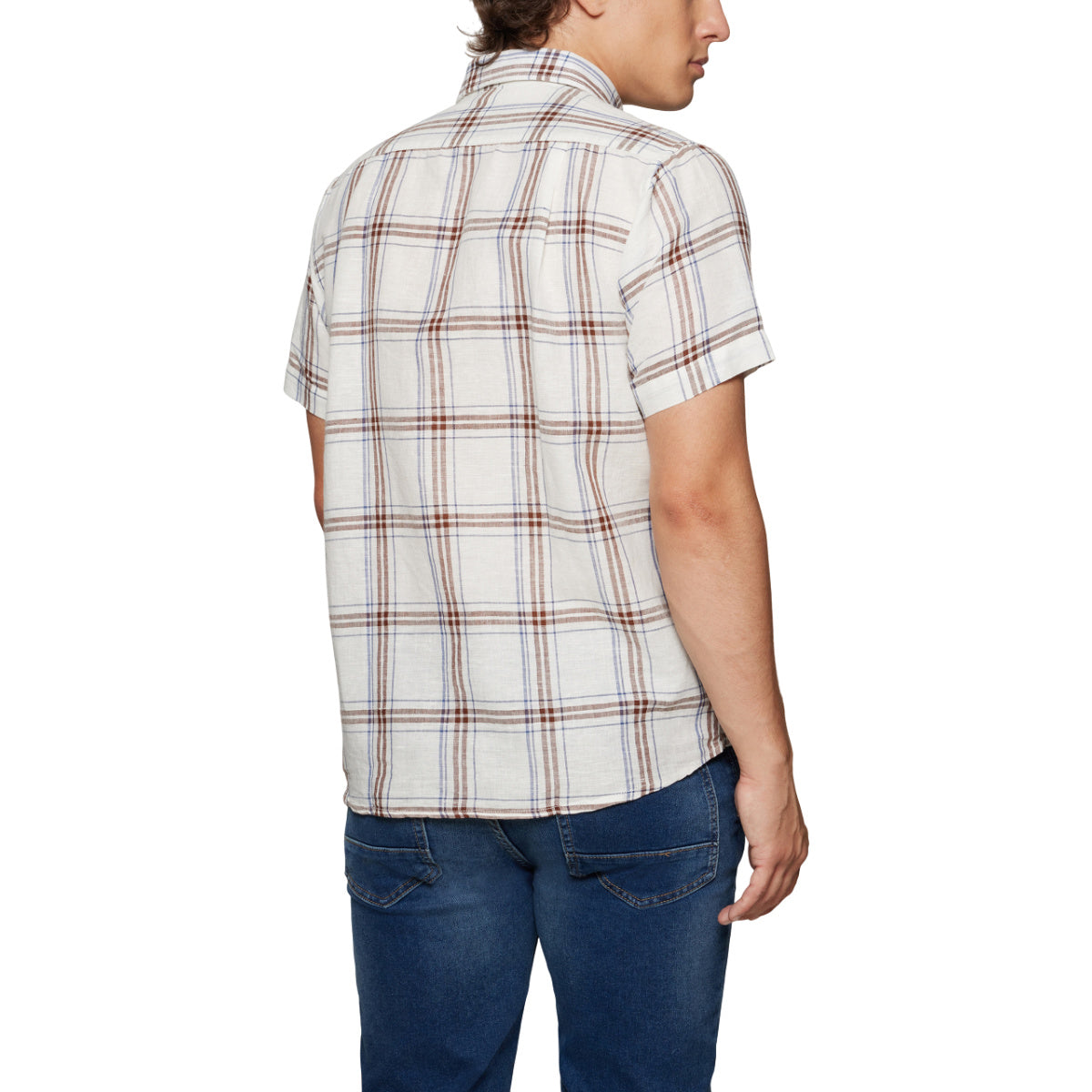Hugin lin check ss shirt