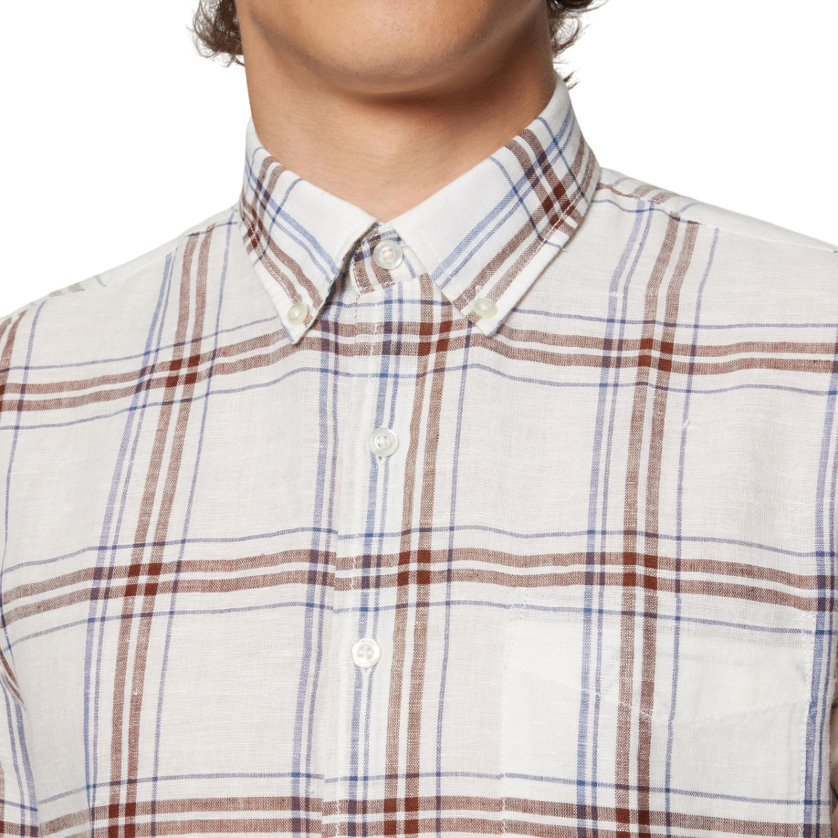 Hugin lin check ss shirt