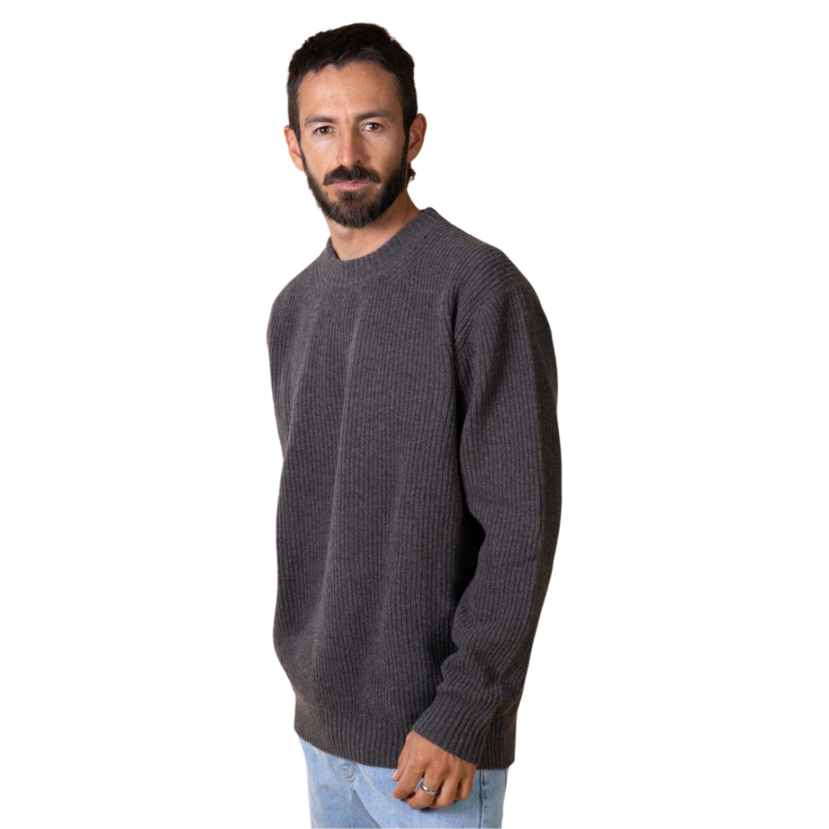Roundneck men´s recycled wool