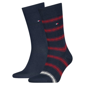 Th men sock 2p rib stripe