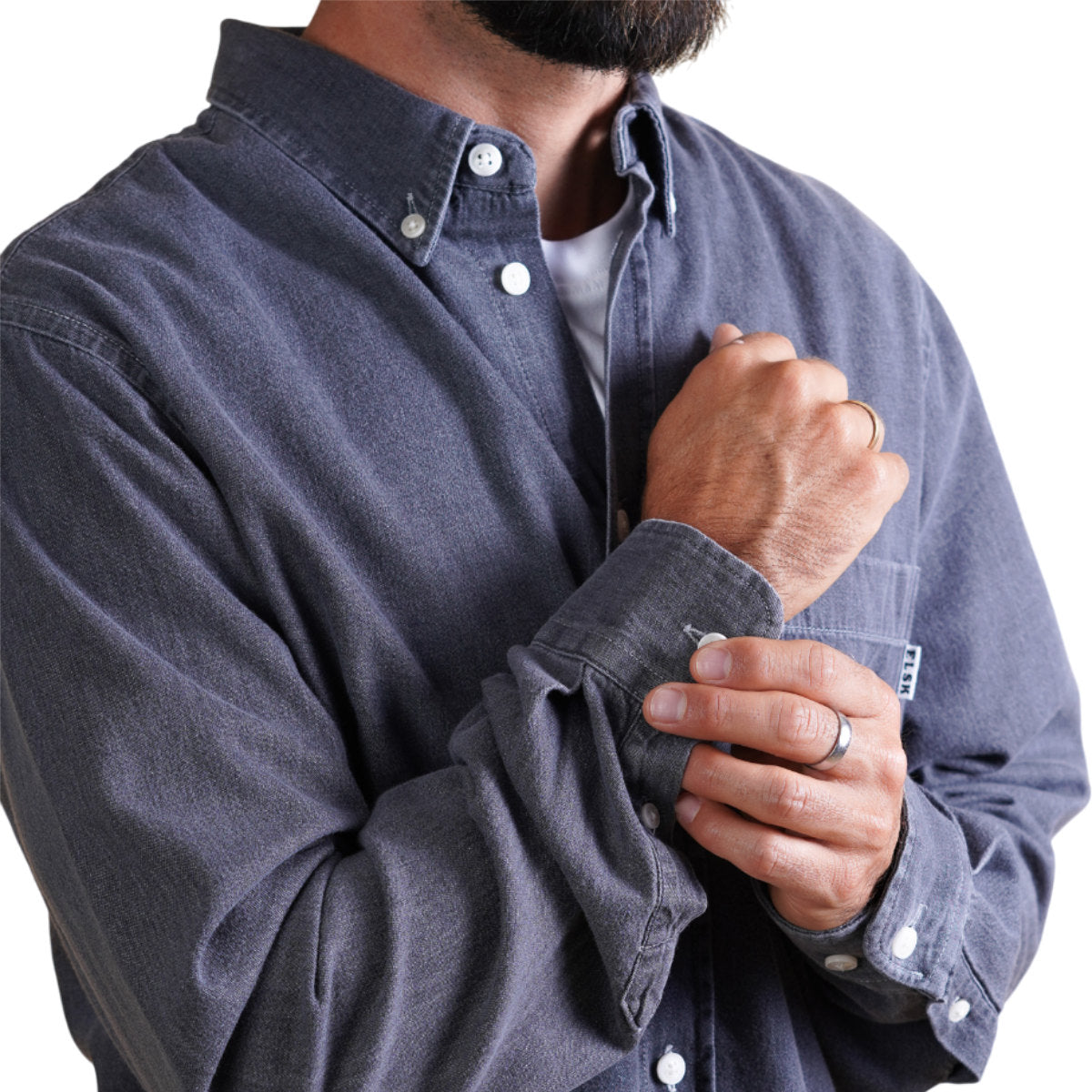 Chambray men`s bd shirt