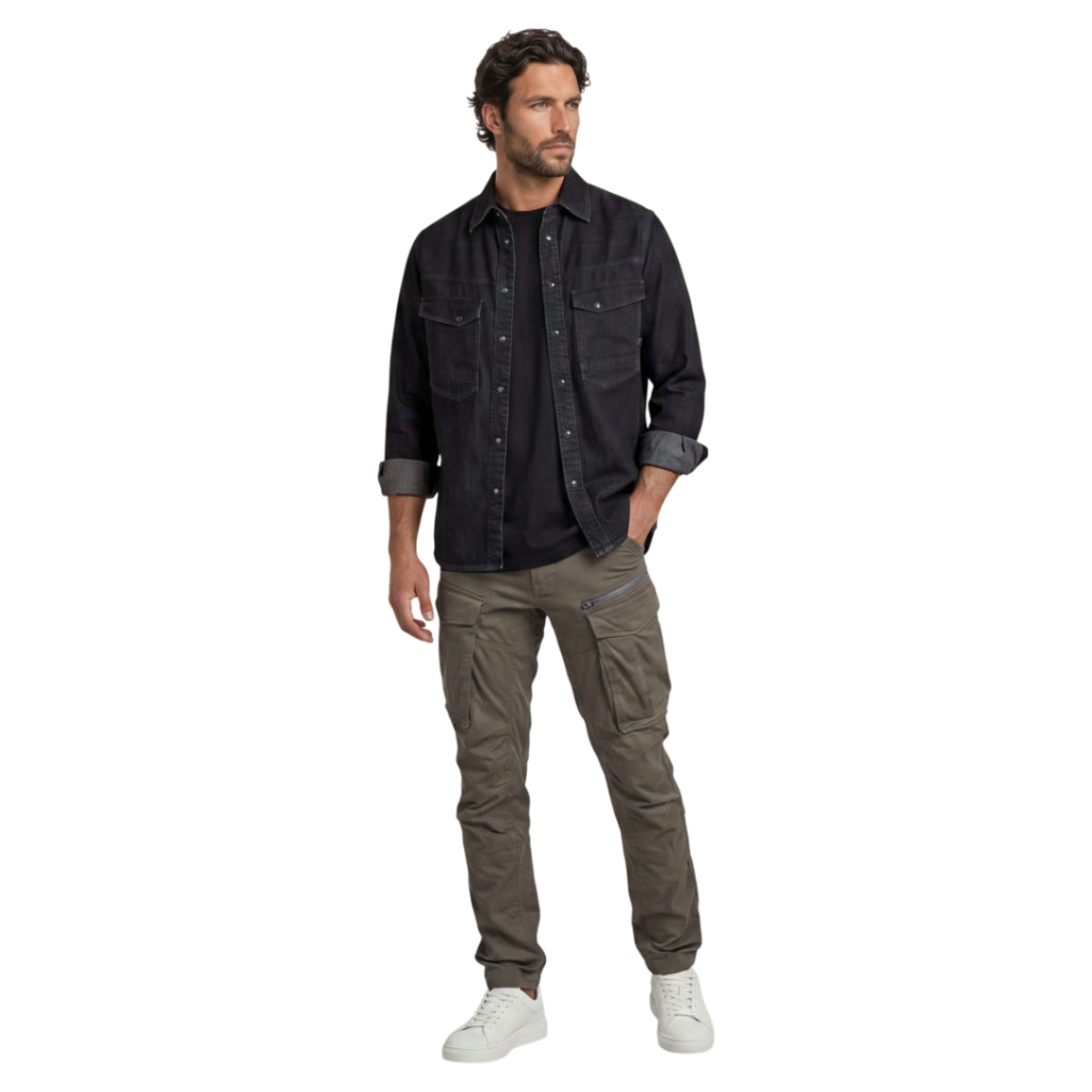Roviv zip regular tapered cargopants