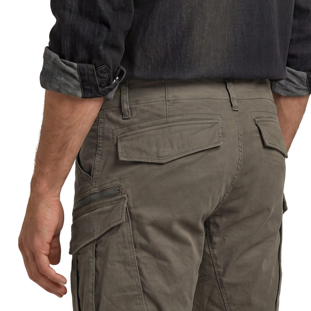 Roviv zip regular tapered cargopants