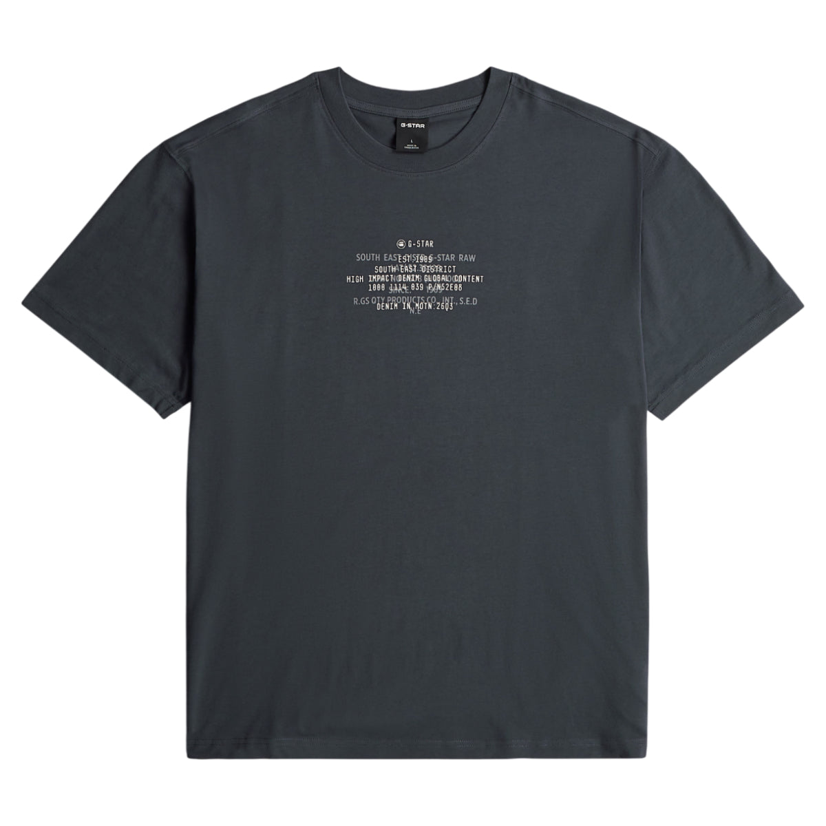 Multi text relaxed tee