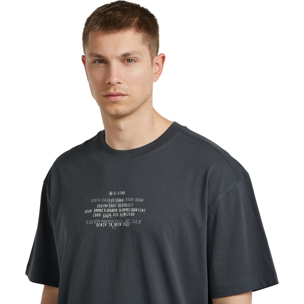 Multi text relaxed tee