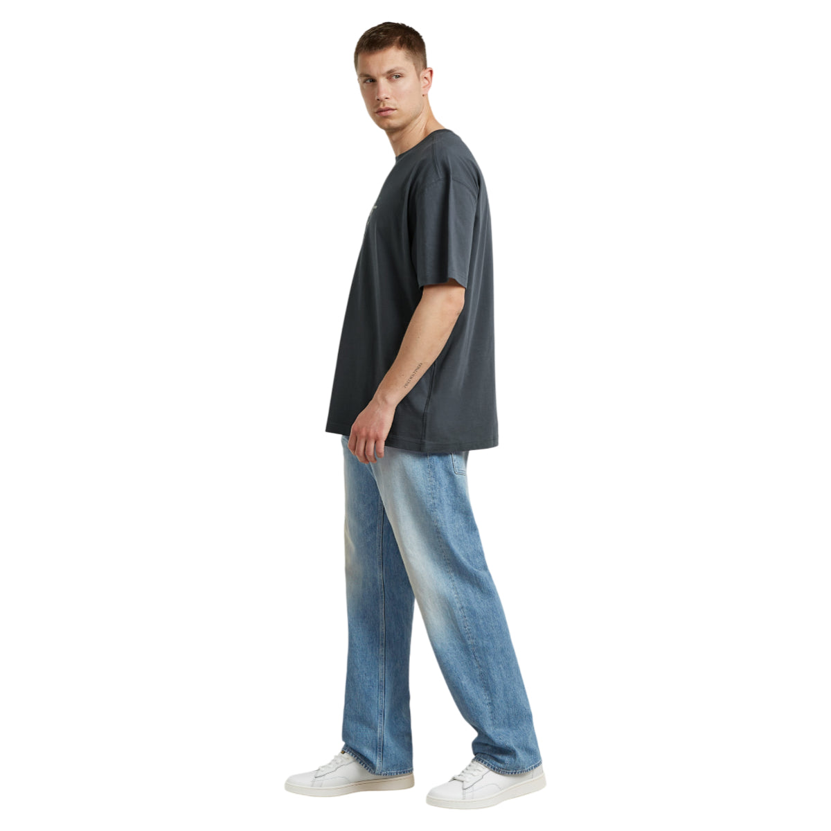 Multi text relaxed tee