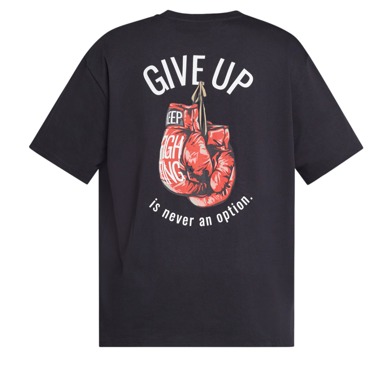 Never give up tee