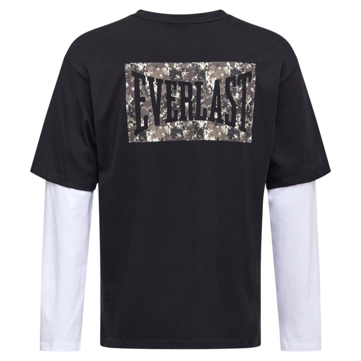 Layered back logo camo ls