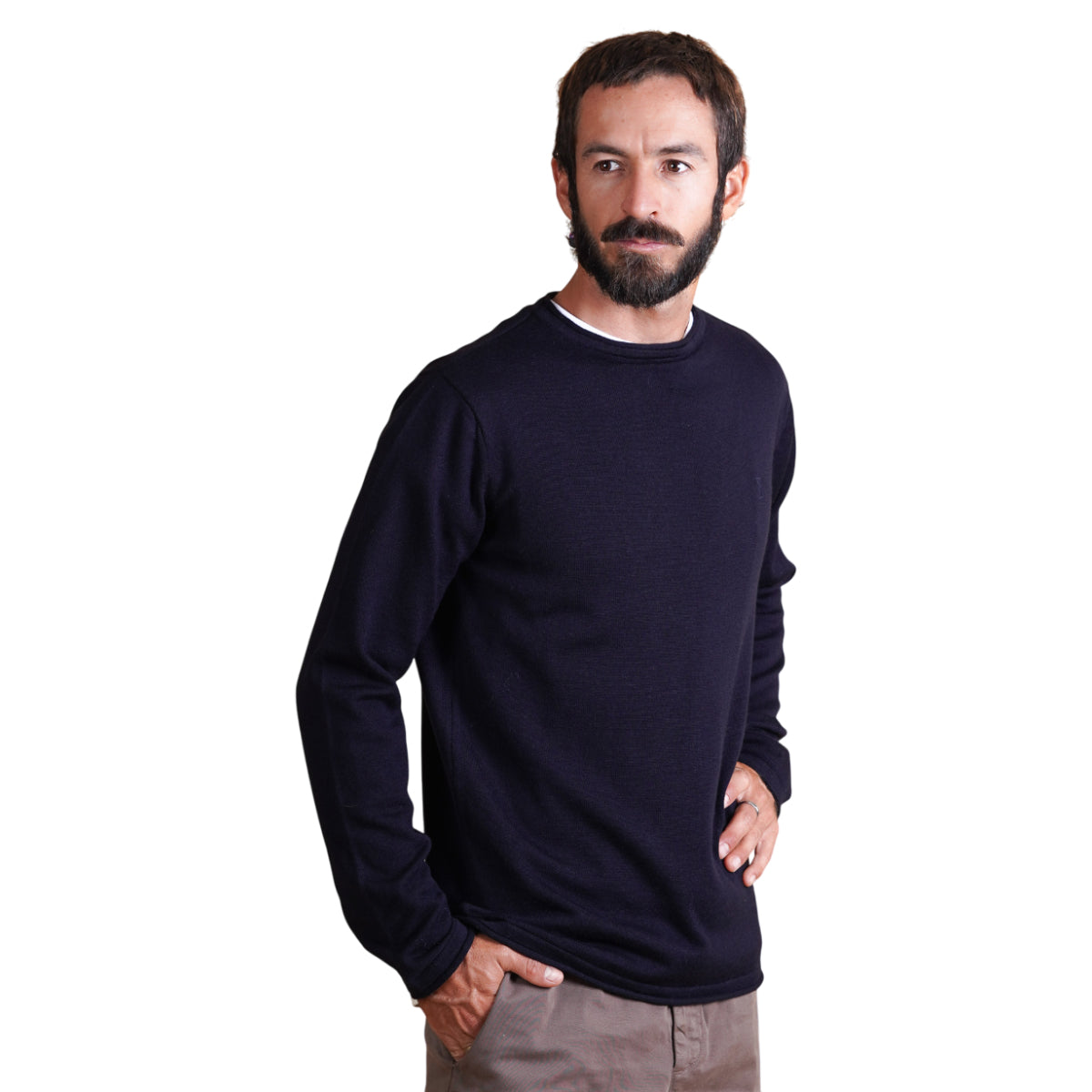 Hybrid men`s double knit