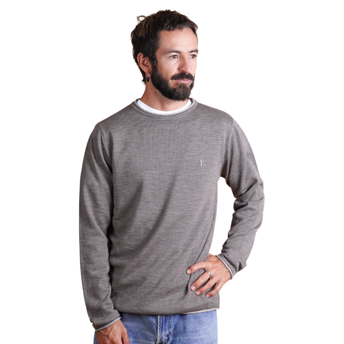 Hybrid men`s double knit