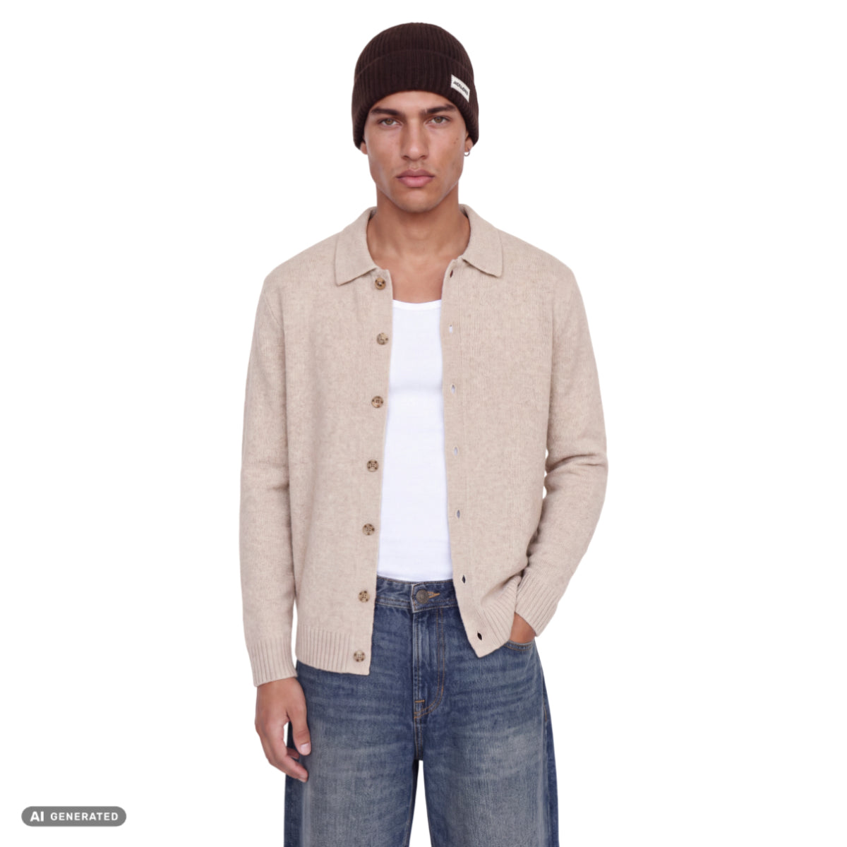 JJESOHO Ollie knit polo cardigan