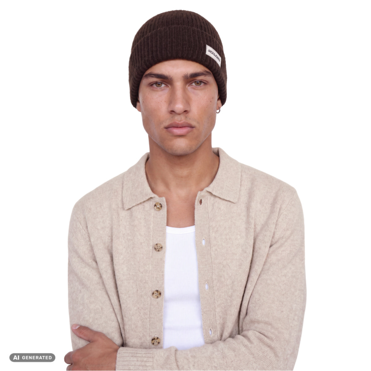 JJESOHO Ollie knit polo cardigan