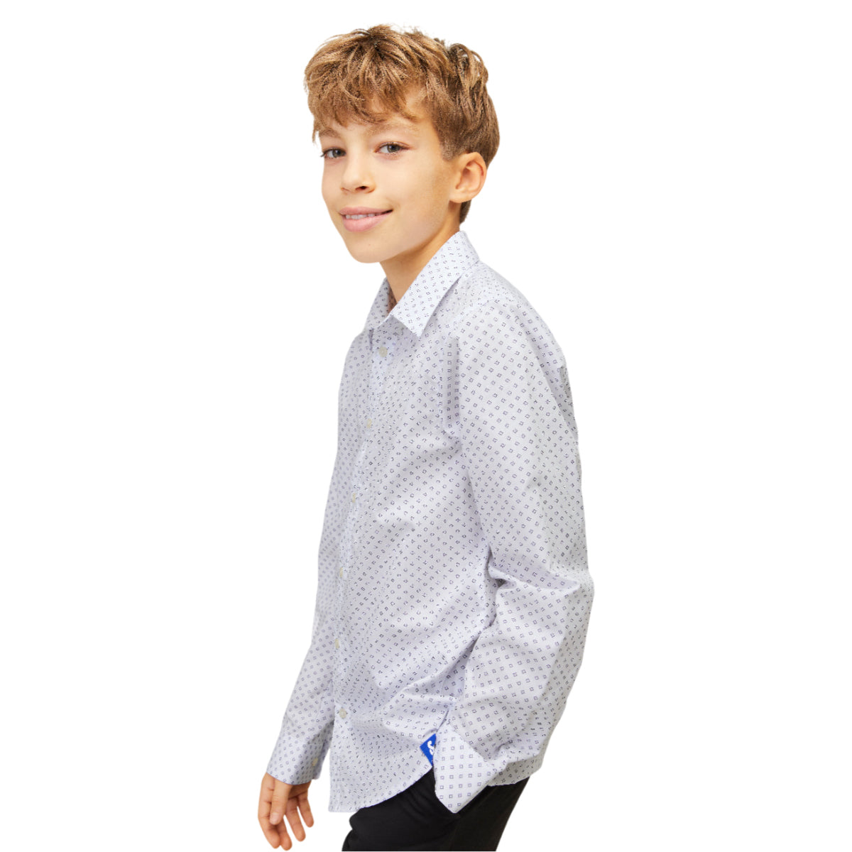 Alex print shirt LS jnr